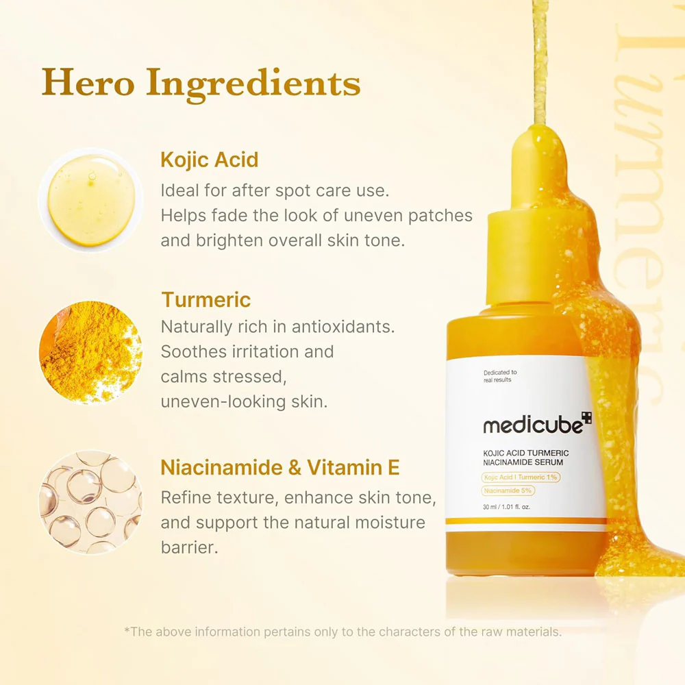 Medicube Kojic Acid Turmeric Niacinamide Serum
