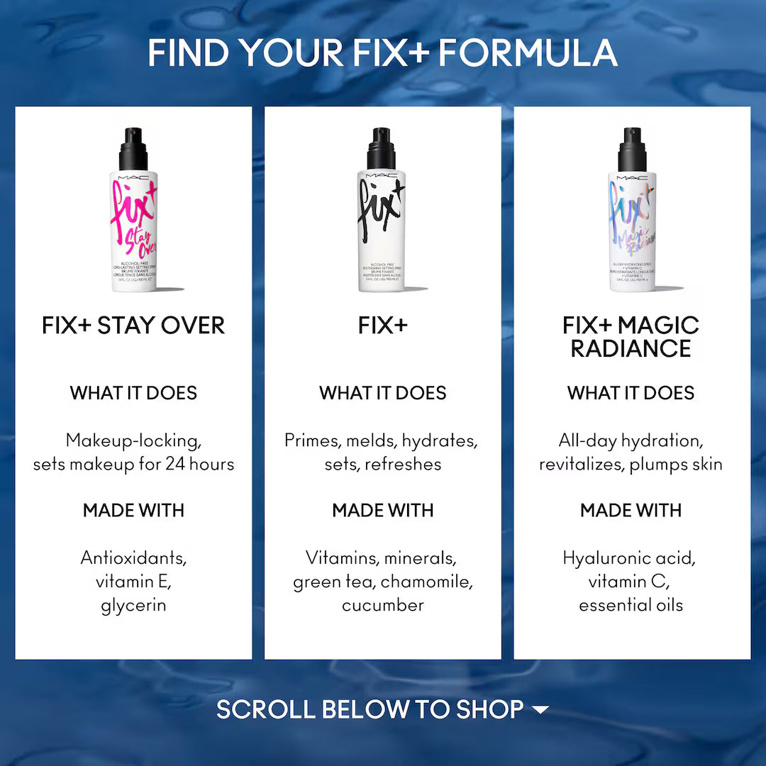 Mac Cosmetics Fix+ Stay Over Alcohol-Free 24HR Setting Spray