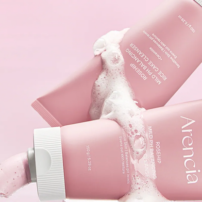 ARENCIA Rosehip Mild PH Balancing Rice Cake Cleanser