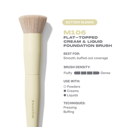 Morphe Buttery Blends M106 Flat-Topped Foundation Brush