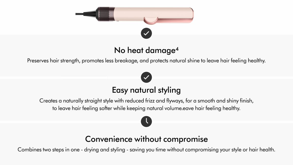 Dyson Airstrait Straightener HT01 Kanzan Pink