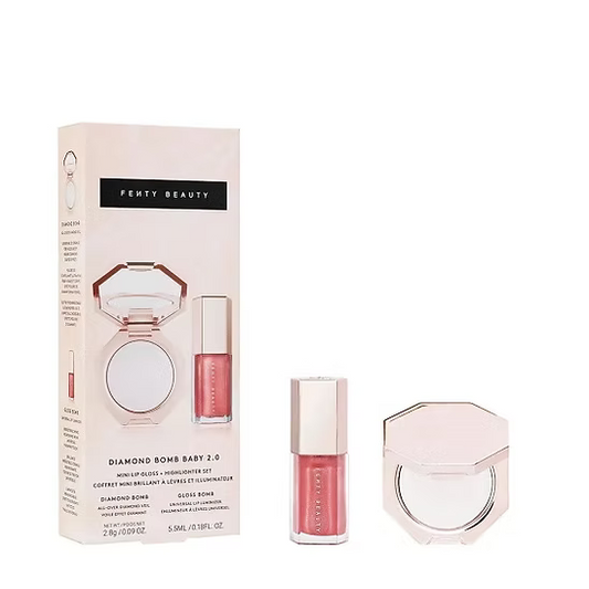 Fenty Beauty - Diamond Bomb Baby Mini Lip Gloss and Highlighter Set