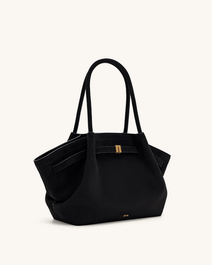 Hana Medium Faux Suede Tote Bag