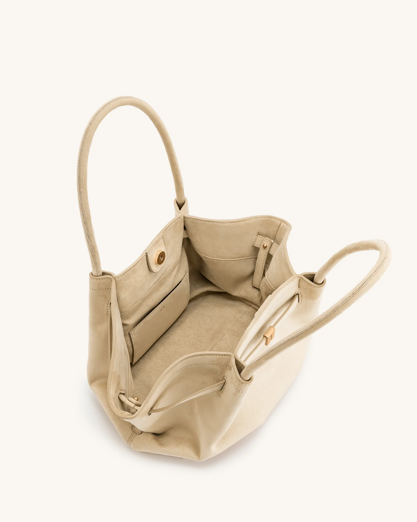 Hana Medium Faux Suede Tote Bag