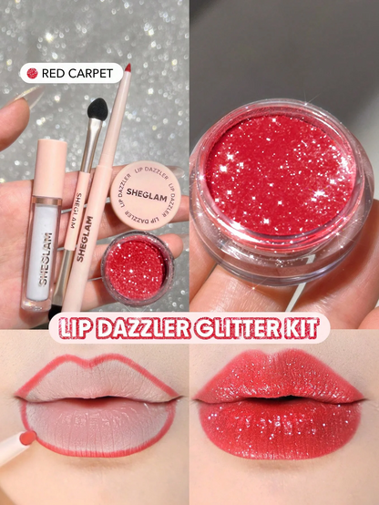Sheglam Lip Dazzler Glitter Kit - Red Carpet