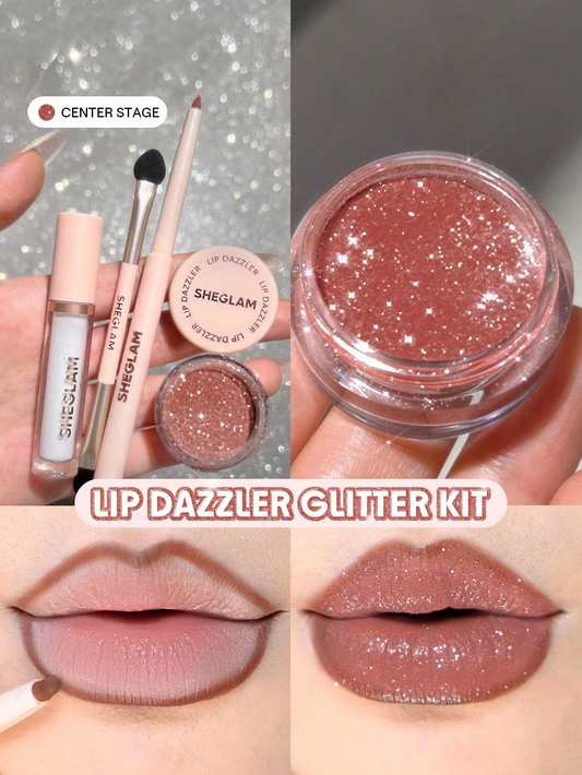 Sheglam Lip Dazzler Glitter Kit - Center Stage